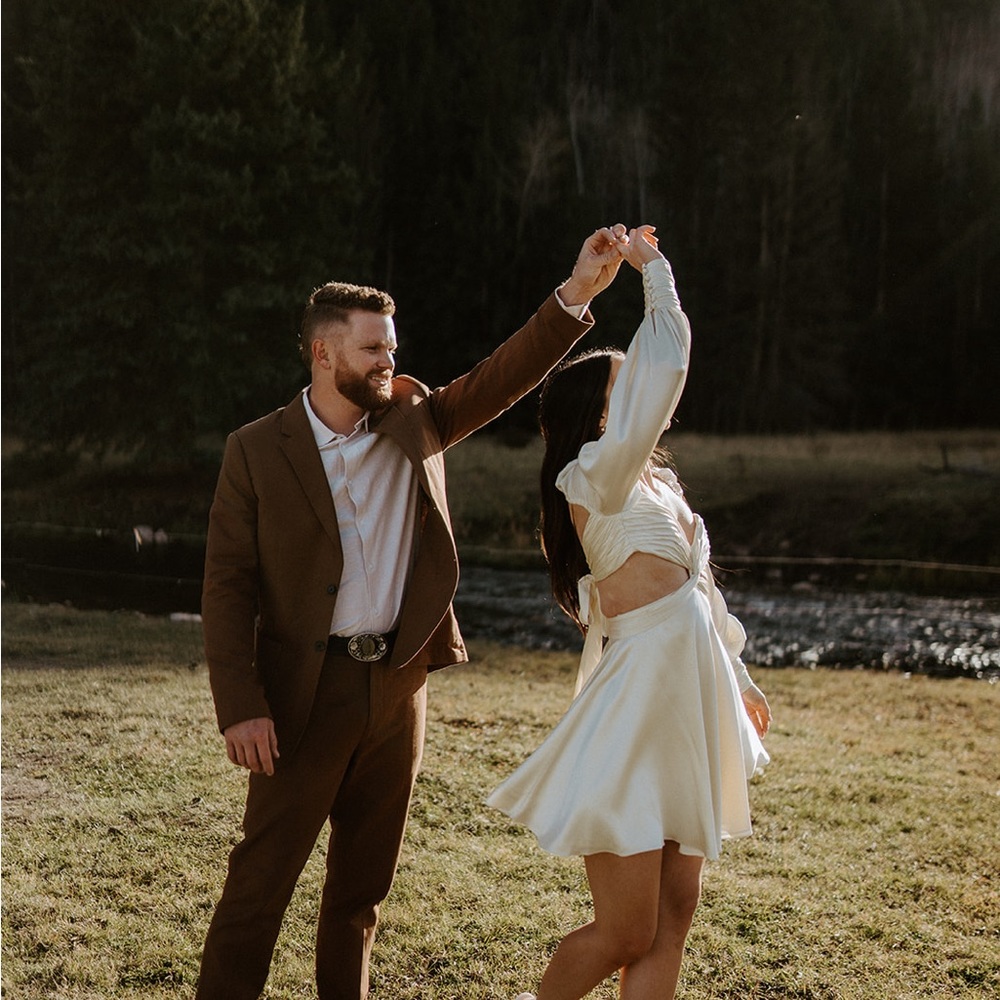 sthr studios spotlight dress in buttermilk